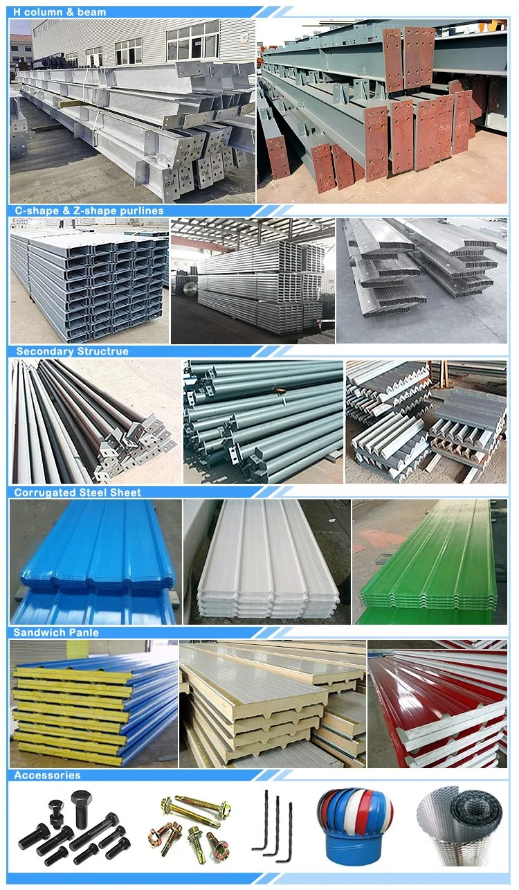Prefab Metal Shed Steel Structure Warehouse Workshop Buildings for Sale