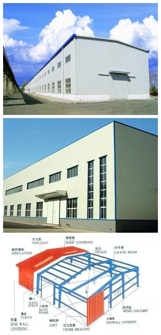 Fabrication Metal Construction Building Materials for Prefabricated Steel Structure Workshop Warehouse