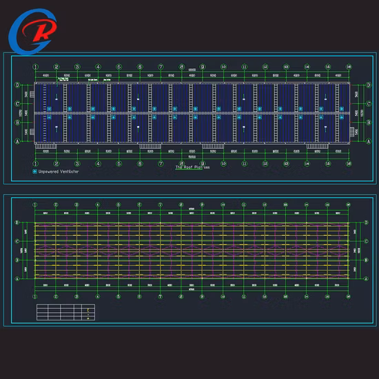 Stahlkonstruktions-Hühnergebrauchs-Geflügelstall/Hühnerfarm/Broiler-Hühnerstall