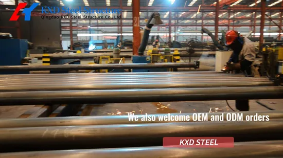 Vorgefertigter Hühnerstall mit leichter Stahlkonstruktion für Geflügelfarmen (KXD-PCH1)